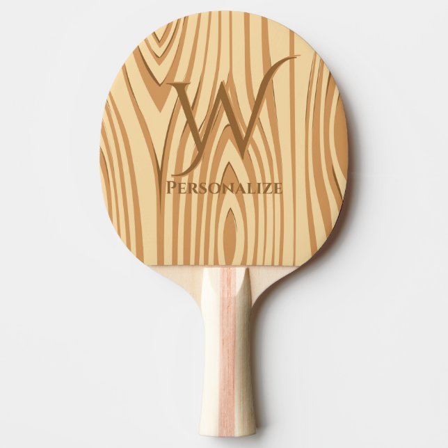 Pala De Ping Pong Personalizado personalizado de la madera marrón de (Anverso)