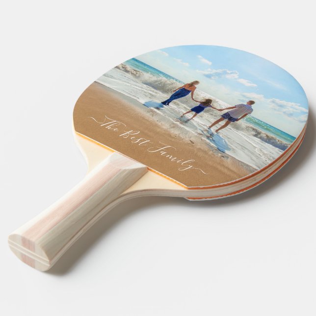 Pala De Ping Pong Personalizado Tu Foto Familiar Ping Pong Paddles R (Ángulo frontal)