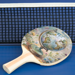 Pala De Ping Pong Personalizado Viajes al Mundo