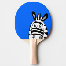 personalizado zebras ping pong paddle