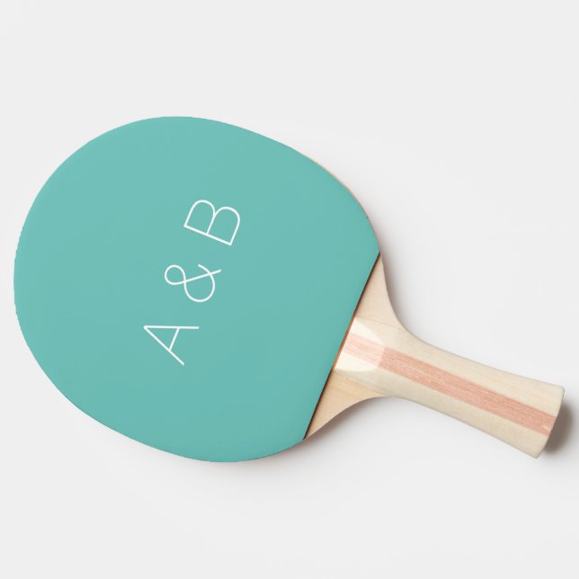 Pala De Ping Pong Personalizar, personalizar el monograma de inicial (Lateral)