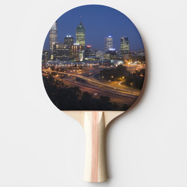 Pala De Ping Pong Perth, Australia. Vista del centro de Perth desde (Anverso)