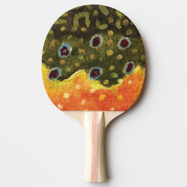 Pala De Ping Pong Pesca de trucha (Anverso)