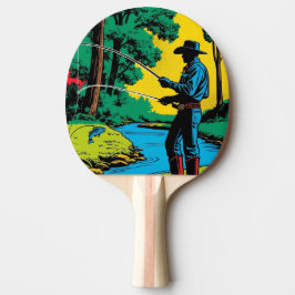 Pala De Ping Pong Pescador en Riverbank Ping Pong Paddle