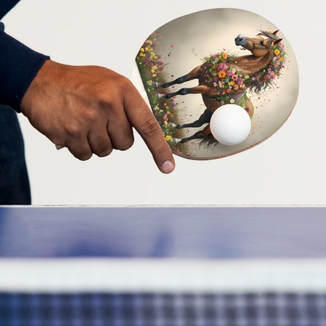 Pala De Ping Pong Pétalos Y Canteras: Jardín De Fantasía De Caballos (in situ)