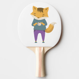 Pala De Ping Pong Pezón lindo con taza de té