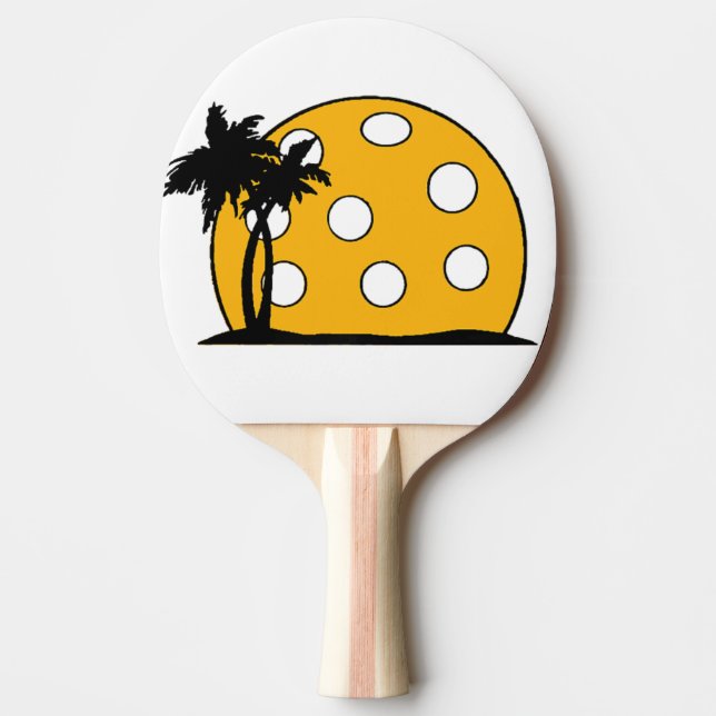 Pala De Ping Pong Pickleball Beach Sunset (Anverso)
