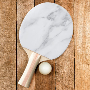 Pala De Ping Pong Piedra de Mármol Blanco Limpio Moderno
