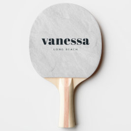 Pala De Ping Pong Piedra de mármol blanco Minimal Moderno Clásico No