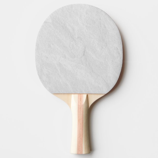 Pala De Ping Pong Piedra de mármol blanco simple (Anverso)