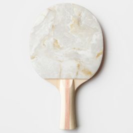 Pala De Ping Pong Piedra de Mármol Calacatta Gold Simple