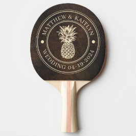 Pala De Ping Pong Piedra Monazita Marrón Oscuro Piña Nombres de Boda