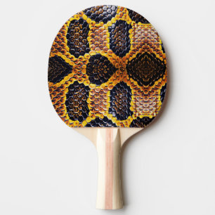 Pala De Ping Pong piel elegante de serpiente pithon suave