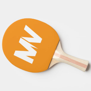 Pala De Ping Pong Pin de nombres de familia de verano en naranja ver