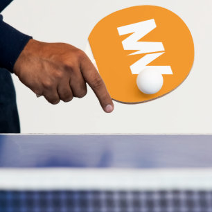 Pala De Ping Pong Pin de nombres de familia de verano naranja verde