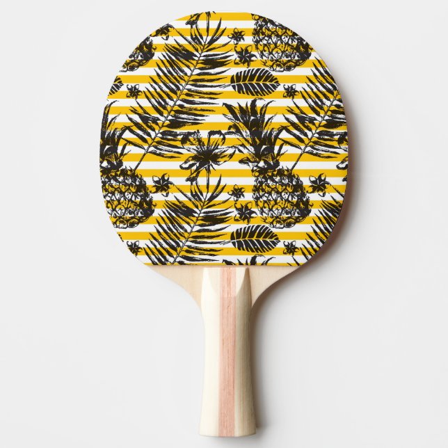 Pala De Ping Pong Piñas dibujadas a mano (Anverso)