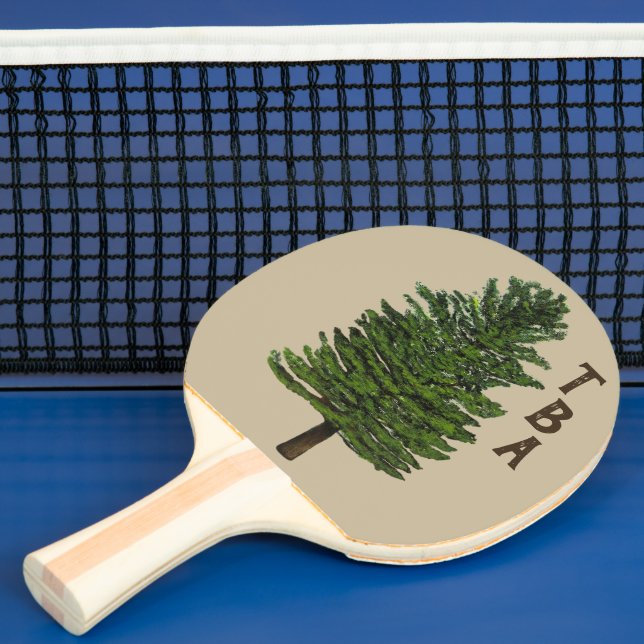 Pala De Ping Pong Pine Tree Ping Pong Paddle (in situ)