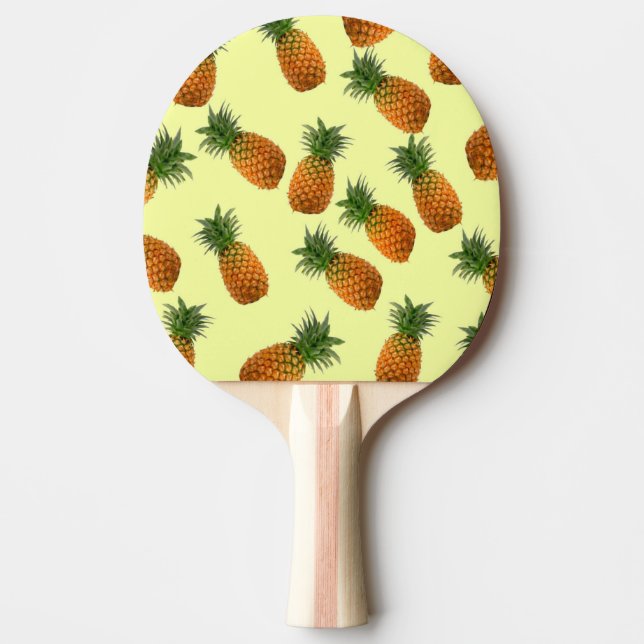 Pala De Ping Pong Pineapple amarillo claro Ping Pong Paddle (Anverso)