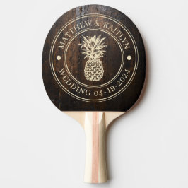 Pala De Ping Pong Pineapple Oscura para Tajar Bloque de Bodas Cresta