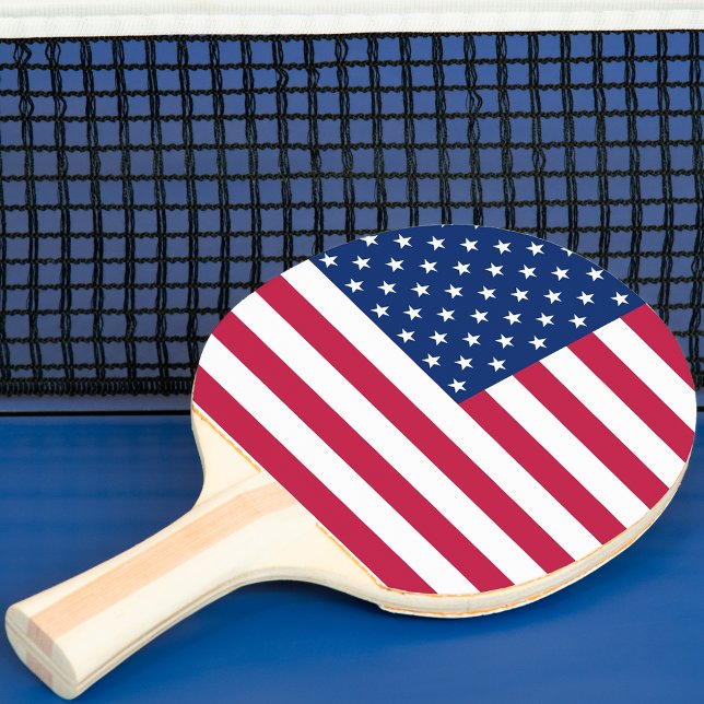 Pala De Ping Pong Ping Pong (USA American Flag Patriotic Table Tennis Ping Pong Ping-Pong Paddle)