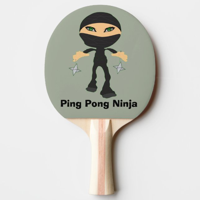 Pala De Ping Pong Ping-pong Ninja - chica Ninja (Reverso)