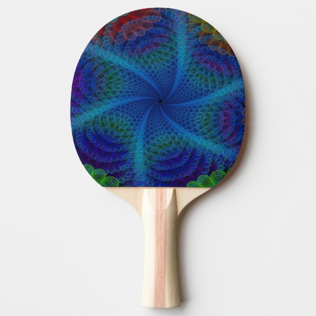 Pala De Ping Pong Ping Pong Paddle/Abstract Swirls (Anverso)
