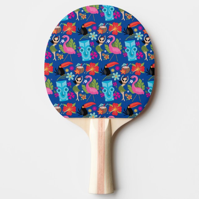 Pala De Ping Pong Ping Pong Paddle azul de Hawaii (Anverso)