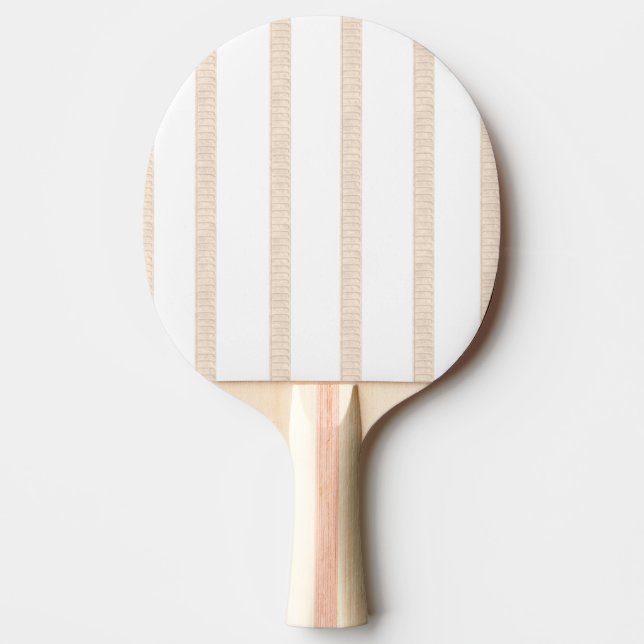 Pala De Ping Pong Ping Pong Paddle Beige & White Stripe (Anverso)