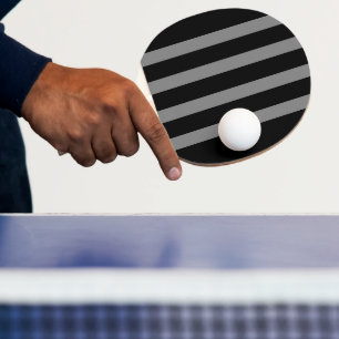 Pala De Ping Pong Ping Pong Paddle Black Gray Stripe