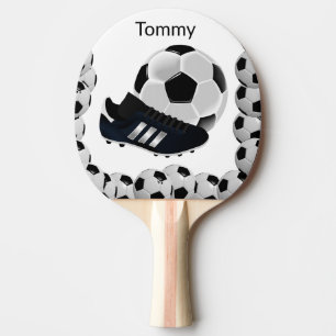 Pala De Ping Pong Ping Pong Paddle Black White Soccer Sports