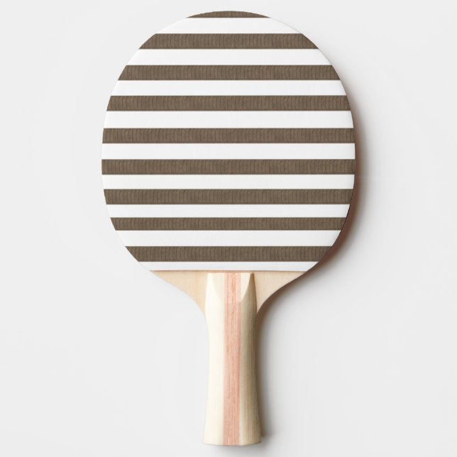 Pala De Ping Pong Ping Pong Paddle Brown & White Stripe (Anverso)