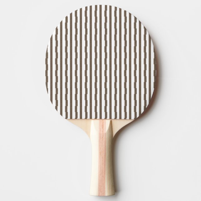 Pala De Ping Pong Ping Pong Paddle Brown & White Stripe  (Anverso)