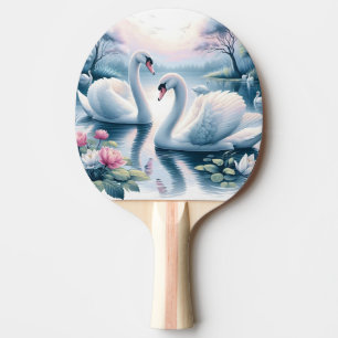 Pala De Ping Pong Ping Pong Paddle - Cisnes en un apacible yelí