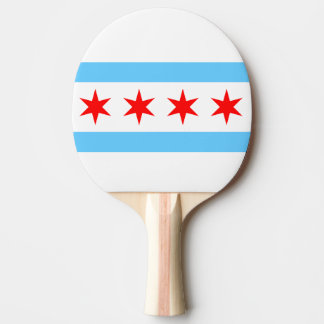 Pala De Ping Pong Ping Pong Paddle con bandera de Chicago