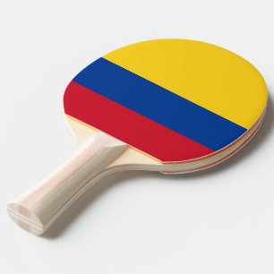 Pala De Ping Pong Ping pong paddle con bandera de Colombia