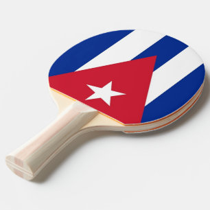 Pala De Ping Pong Ping pong paddle con bandera de Cuba
