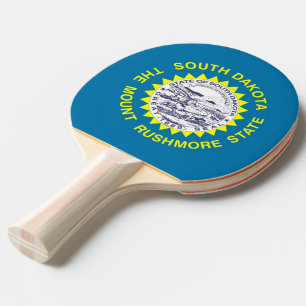 Pala De Ping Pong Ping pong paddle con bandera de Dakota del Sur, Es
