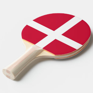 Pala De Ping Pong Ping pong paddle con bandera de Dinamarca