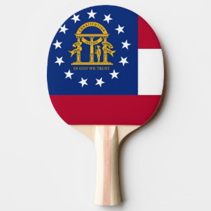 Pala De Ping Pong Ping pong paddle con bandera de Georgia, EEUU