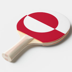 Pala De Ping Pong Ping pong paddle con bandera de Groenlandia