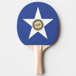 Pala De Ping Pong Ping pong paddle con bandera de Houston