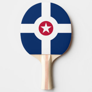Pala De Ping Pong Ping pong paddle con bandera de Indianápolis