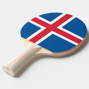Pala De Ping Pong Ping pong paddle con bandera de Islandia
