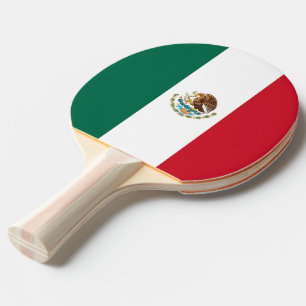 Pala De Ping Pong Ping pong paddle con bandera de México