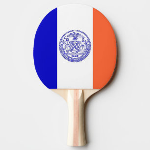 Pala De Ping Pong Ping pong paddle con bandera de Nueva York, EE. UU