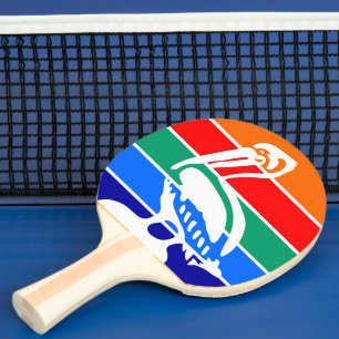 Pala De Ping Pong Ping pong paddle con bandera de San Petersburgo