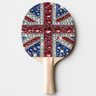Pala De Ping Pong Ping pong paddle con colores británicos