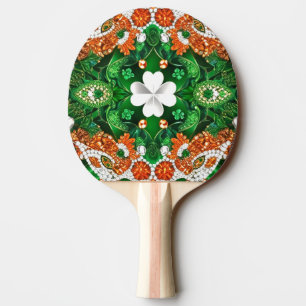 Pala De Ping Pong Ping pong paddle con colores irlandeses