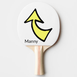 Pala De Ping Pong Ping Pong Paddle con flecha amarilla