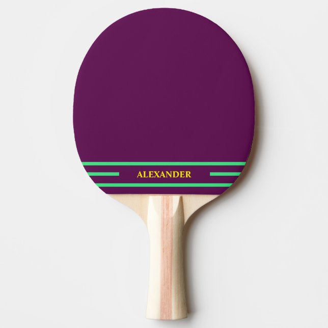 Pala De Ping Pong Ping Pong Paddle Con Iniciales (Anverso)